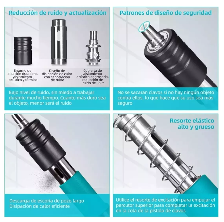 Pistola De Fijación De Pared De Clavos